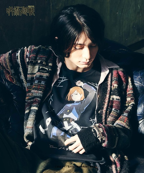 glamb（グラム）の「Kugisaki T / クギサキTシャツ【呪術廻戦コラボレーションアイテム】（Tシャツ/カットソー・メンズ・ブラック/ホワイト・4/1/2/3/0）」の9枚目の写真