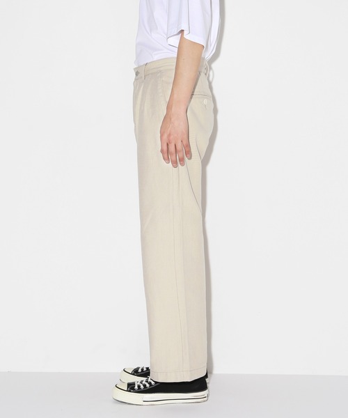 LEGENDA（レジェンダ）の「レジェンダ ツータック ワイドストレート トラウザーズ / LEGENDA Two Tuck Wide Straight Trousers（その他パンツ・メンズ・ホワイト/ベージュ・1/2）」の10枚目の写真