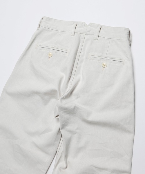 LEGENDA（レジェンダ）の「レジェンダ ツータック ワイドストレート トラウザーズ / LEGENDA Two Tuck Wide Straight Trousers（その他パンツ・メンズ・ホワイト/ベージュ・1/2）」の5枚目の写真
