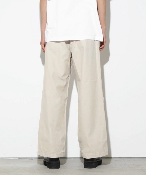 LEGENDA（レジェンダ）の「レジェンダ ツータック ワイドストレート トラウザーズ / LEGENDA Two Tuck Wide Straight Trousers（その他パンツ・メンズ・ホワイト/ベージュ・1/2）」の20枚目の写真