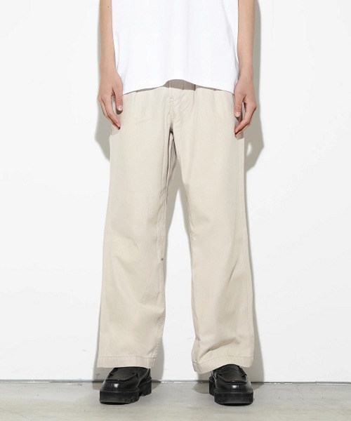 LEGENDA（レジェンダ）の「レジェンダ ツータック ワイドストレート トラウザーズ / LEGENDA Two Tuck Wide Straight Trousers（その他パンツ・メンズ・ホワイト/ベージュ・1/2）」の19枚目の写真