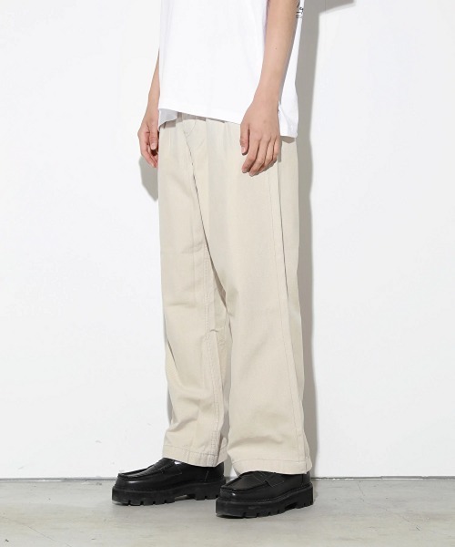 LEGENDA（レジェンダ）の「レジェンダ ツータック ワイドストレート トラウザーズ / LEGENDA Two Tuck Wide Straight Trousers（その他パンツ・メンズ・ホワイト/ベージュ・1/2）」の18枚目の写真