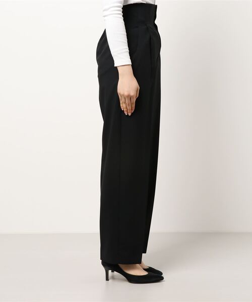 COOMB（クーム）の「ハイウエストバックギャザーパンツ（その他パンツ・レディース・ベージュ/ブラック・36(S)/38(M)）」の4枚目の写真