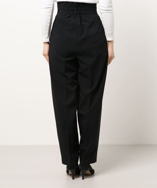 COOMB（クーム）の「ハイウエストバックギャザーパンツ（その他パンツ・レディース・ベージュ/ブラック・36(S)/38(M)）」の3枚目の写真