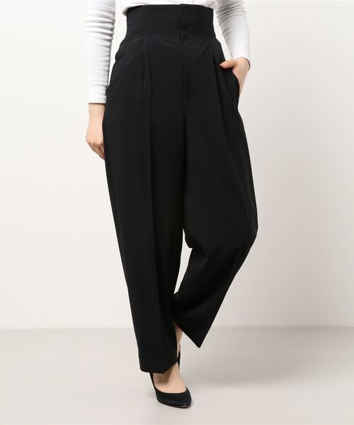 COOMB（クーム）の「ハイウエストバックギャザーパンツ（その他パンツ・レディース・ベージュ/ブラック・36(S)/38(M)）」の11枚目の写真