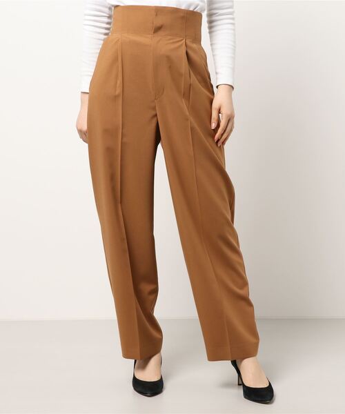 COOMB（クーム）の「ハイウエストバックギャザーパンツ（その他パンツ・レディース・ベージュ/ブラック・36(S)/38(M)）」の12枚目の写真