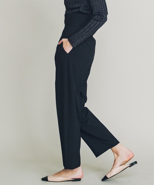 COOMB（クーム）の「ハイウエストバックギャザーパンツ（その他パンツ・レディース・ベージュ/ブラック・36(S)/38(M)）」の5枚目の写真