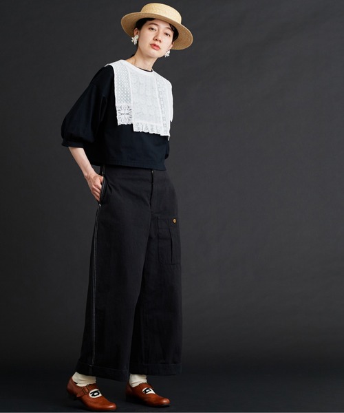 Malle（マル）の「△Malle レースパッチワーク付け衿（付け襟