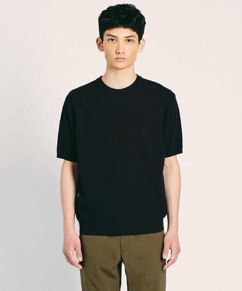 UNITED ARROWS(ユナイテッドアローズ)の「<UNITED ARROWS> コットン/アクリル カノコ クルーネック(ニット/セーター・メンズ・ホワイト/ダークブラウン/ネイビー/ベージュ/ライム/グレー・SMALL/MEDIUM/LARGE/X-LARGE)」の4枚目の写真