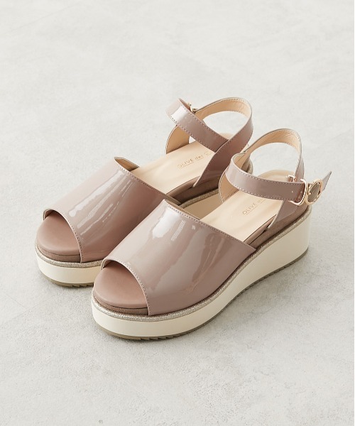 OLIVE des OLIVE（オリーブデオリーブ）の「【S/M/Lサイズ】アイボリーモールドサンダル/厚底サンダル（サンダル・レディース・オフホワイト/ベージュ/ゴールド・MEDIUM/LARGE/SMALL）」の20枚目の写真