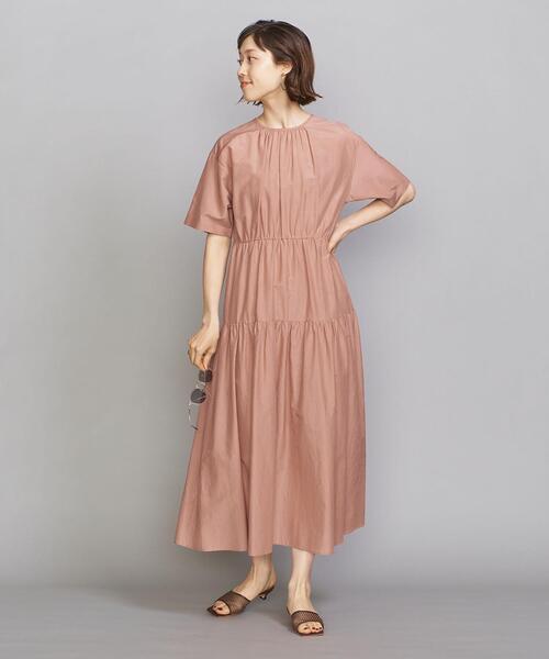 BEAUTY&YOUTH UNITED ARROWS（ビューティーアンドユースユナイテッドアローズ）の「BY ローン ティアードドルマンスリーブワンピース（ワンピース・レディース・コバルトブルー/ブラック/ピンク・MEDIUM/SMALL）」の18枚目の写真