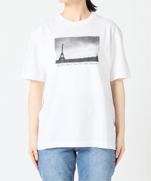SLOBE IENA(スローブイエナ)の「【小林昭/(KOBAK AKIRA)】SLOBE別注PARIS フォトTシャツ【洗濯機洗い可】◆(Tシャツ/カットソー・レディース・ホワイト/ベージュ・FREE)」の5枚目の写真