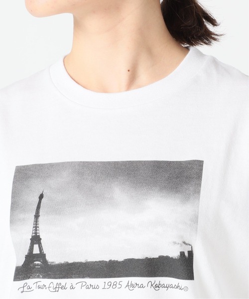 SLOBE IENA(スローブイエナ)の「【小林昭/(KOBAK AKIRA)】SLOBE別注PARIS フォトTシャツ【洗濯機洗い可】◆(Tシャツ/カットソー・レディース・ホワイト/ベージュ・FREE)」の8枚目の写真