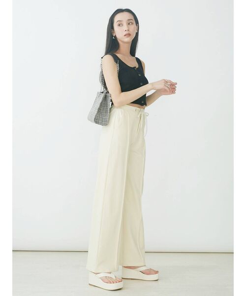 EVRIS（エヴリス）の「センタープレススウェットパンツ（スウェットパンツ・レディース・ブラウン/グレー/アイボリー・FREE）」の11枚目の写真