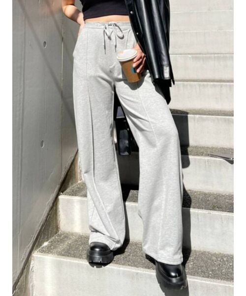 EVRIS（エヴリス）の「センタープレススウェットパンツ（スウェットパンツ・レディース・ブラウン/グレー/アイボリー・FREE）」の17枚目の写真