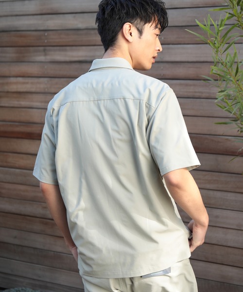 UNION STATION（ユニオンステーション）の「【セットアップ対応】半袖CPOレギュラーカラーシャツ（シャツ/ブラウス・メンズ・ブラック/ブラウン/トップグレー・LL/M/L）」の16枚目の写真