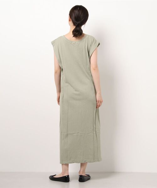 nitca（ニトカ）の「40/1追撚天竺 ショルダータックワンピース（ワンピース・レディース・ダークブラウン/アイボリー/グリーン・FREE）」の5枚目の写真