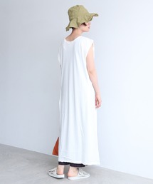 40/1追撚天竺 ショルダータックワンピース