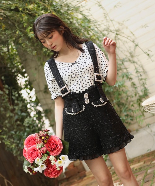 Swankiss（スワンキス）の「TS tweed ｻｽSP/T（その他パンツ・レディース・ホワイト/ブラック/サックスブルー・FREE）」の5枚目の写真