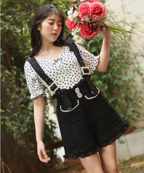 Swankiss（スワンキス）の「TS tweed ｻｽSP/T（その他パンツ・レディース・ホワイト/ブラック/サックスブルー・FREE）」の6枚目の写真