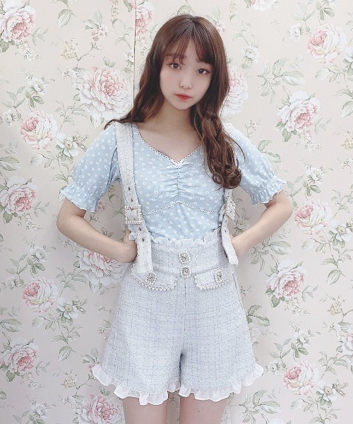 Swankiss（スワンキス）の「TS tweed ｻｽSP/T（その他パンツ・レディース・ホワイト/ブラック/サックスブルー・FREE）」の8枚目の写真