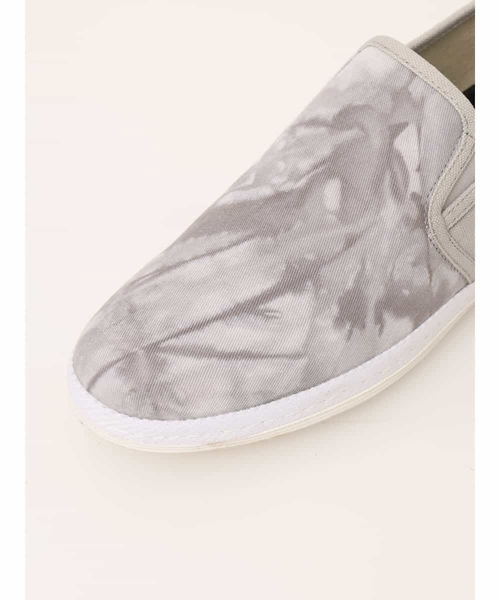 MK MICHEL KLEIN HOMME （エムケーミッシェルクランオム）の「タイダイスリッポン（スリッポン・メンズ・ライトグレー/ブラック・25.5/26.5）」の3枚目の写真