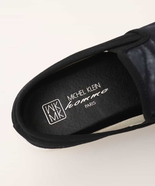 MK MICHEL KLEIN HOMME （エムケーミッシェルクランオム）の「タイダイスリッポン（スリッポン・メンズ・ライトグレー/ブラック・25.5/26.5）」の7枚目の写真