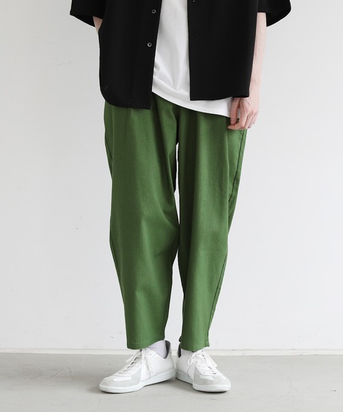 ASTRONOMY（アストロノミー）の「綿麻バルーンワイドテーパードパンツ（その他パンツ・メンズ・ホワイト/ブラック/グレー系/ベージュ/オリーブ/ブルー/ネイビー/ピンク/チャコール・S/M/L）」の6枚目の写真