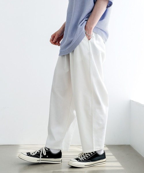 ASTRONOMY（アストロノミー）の「綿麻バルーンワイドテーパードパンツ（その他パンツ・メンズ・ホワイト/ブラック/グレー系/ベージュ/オリーブ/ブルー/ネイビー/ピンク/チャコール・S/M/L）」の20枚目の写真