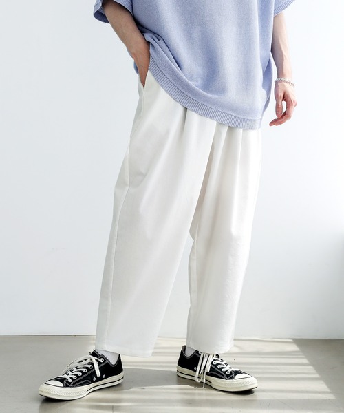 ASTRONOMY（アストロノミー）の「綿麻バルーンワイドテーパードパンツ（その他パンツ・メンズ・ホワイト/ブラック/グレー系/ベージュ/オリーブ/ブルー/ネイビー/ピンク/チャコール・S/M/L）」の21枚目の写真