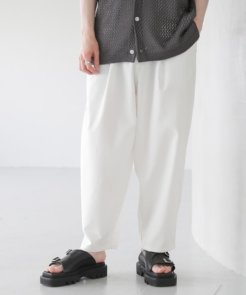ASTRONOMY（アストロノミー）の「綿麻バルーンワイドテーパードパンツ（その他パンツ・メンズ・ホワイト/ブラック/グレー系/ベージュ/オリーブ/ブルー/ネイビー/ピンク/チャコール・S/M/L）」の22枚目の写真