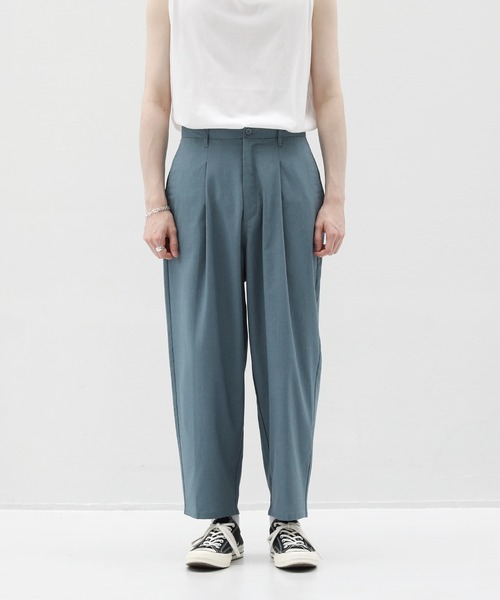 ASTRONOMY（アストロノミー）の「綿麻バルーンワイドテーパードパンツ（その他パンツ・メンズ・ホワイト/ブラック/グレー系/ベージュ/オリーブ/ブルー/ネイビー/ピンク/チャコール・S/M/L）」の10枚目の写真