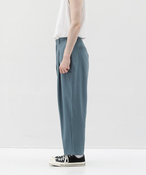 ASTRONOMY（アストロノミー）の「綿麻バルーンワイドテーパードパンツ（その他パンツ・メンズ・ホワイト/ブラック/グレー系/ベージュ/オリーブ/ブルー/ネイビー/ピンク/チャコール・S/M/L）」の11枚目の写真