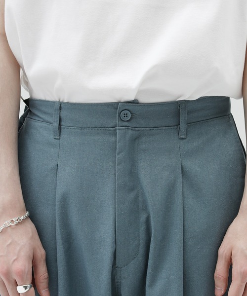 ASTRONOMY（アストロノミー）の「綿麻バルーンワイドテーパードパンツ（その他パンツ・メンズ・ホワイト/ブラック/グレー系/ベージュ/オリーブ/ブルー/ネイビー/ピンク/チャコール・S/M/L）」の13枚目の写真