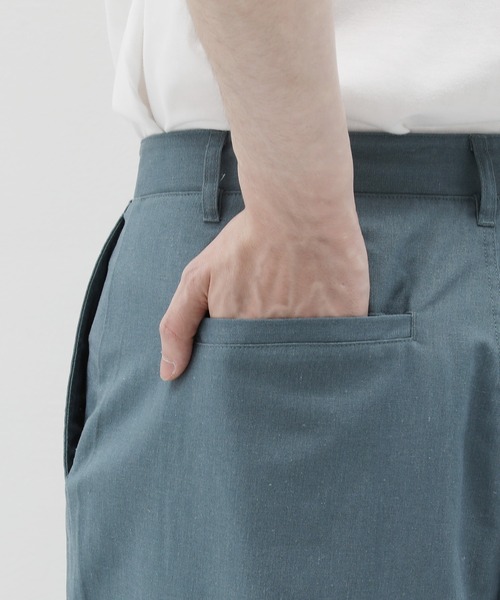 ASTRONOMY（アストロノミー）の「綿麻バルーンワイドテーパードパンツ（その他パンツ・メンズ・ホワイト/ブラック/グレー系/ベージュ/オリーブ/ブルー/ネイビー/ピンク/チャコール・S/M/L）」の15枚目の写真