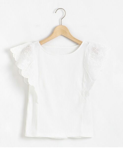 MAJESTIC LEGON（マジェスティックレゴン）の「レディカットワークトップス（Tシャツ/カットソー・レディース・ブラック/オフホワイト/イエロー・SMALL/MEDIUM）」の16枚目の写真