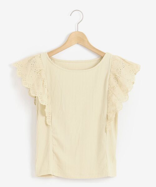 MAJESTIC LEGON（マジェスティックレゴン）の「レディカットワークトップス（Tシャツ/カットソー・レディース・ブラック/オフホワイト/イエロー・SMALL/MEDIUM）」の22枚目の写真