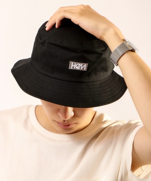 HeM（ヘム）の「【HeM】ロゴハット（ハット・メンズ・ネイビー/ベージュ/ホワイト/ブラック/ブルー系その他/ベージュ系その他/ホワイト系その他/ブラック系その他・FREE）」の4枚目の写真
