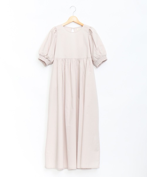 AS KNOW AS de base（アズノゥアズドゥバズ）の「シャッキリウエストワンピース（ワンピース・レディース・ブラック/オフホワイト/グレイッシュベージュ・FREE）」の3枚目の写真