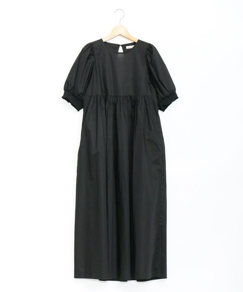 AS KNOW AS de base（アズノゥアズドゥバズ）の「シャッキリウエストワンピース（ワンピース・レディース・ブラック/オフホワイト/グレイッシュベージュ・FREE）」の2枚目の写真