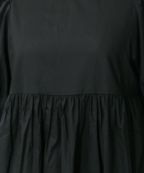 AS KNOW AS de base（アズノゥアズドゥバズ）の「シャッキリウエストワンピース（ワンピース・レディース・ブラック/オフホワイト/グレイッシュベージュ・FREE）」の10枚目の写真