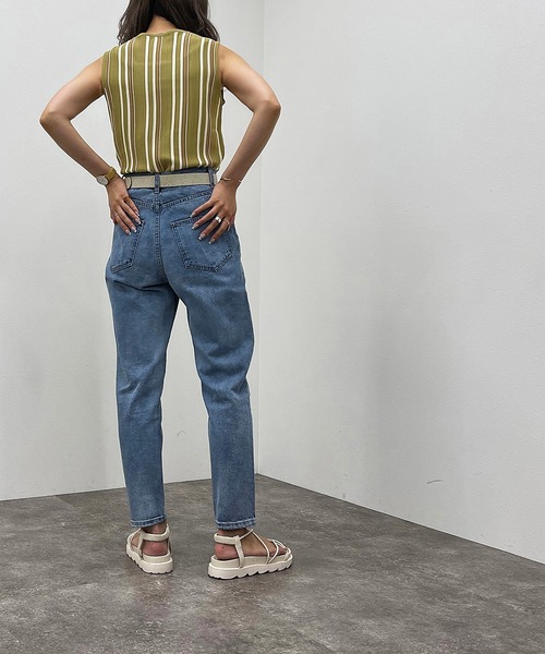 apres jour mignon（アプレジュールミニョン）の「マルチストライプリブタンク【ZOZOTOWN限定アイテム】（タンクトップ・レディース・グリーン系その他3/アイボリー/ブルー系その他/ブラック系その他・フリー/X-LARGE）」の20枚目の写真