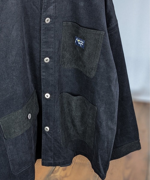 MONT KENNEL コーデュロイカバーオール ネイビー セール】8W CURDULOY BOX JKT:8ウェル コーデュロイ ボックス