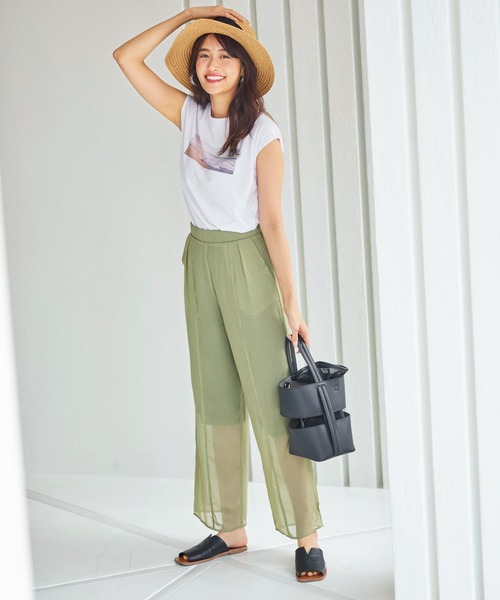 KOBE LETTUCE(コウベレタス)の「シアーパンツ(その他パンツ・レディース・ベージュ/カーキ/その他・FREE)」の5枚目の写真