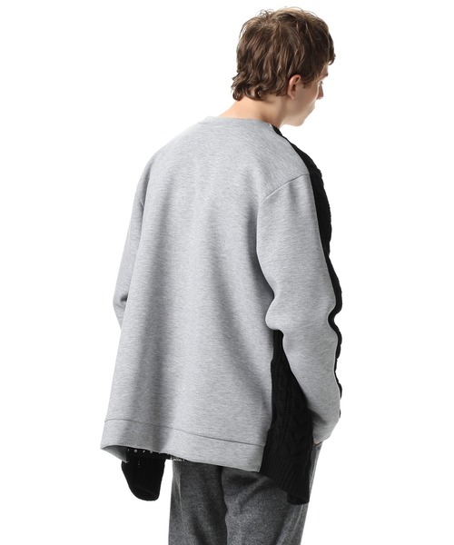 SOPHNET.(ソフネット)の「FABRIC MIX CARDIGAN(カーディガン/ボレロ・メンズ・ブラック/オフホワイト・SMALL/MEDIUM/LARGE/X-LARGE)」の6枚目の写真