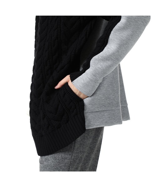 SOPHNET.(ソフネット)の「FABRIC MIX CARDIGAN(カーディガン/ボレロ・メンズ・ブラック/オフホワイト・SMALL/MEDIUM/LARGE/X-LARGE)」の10枚目の写真