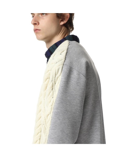 SOPHNET.(ソフネット)の「FABRIC MIX CARDIGAN(カーディガン/ボレロ・メンズ・ブラック/オフホワイト・SMALL/MEDIUM/LARGE/X-LARGE)」の16枚目の写真