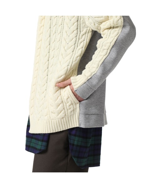 SOPHNET.(ソフネット)の「FABRIC MIX CARDIGAN(カーディガン/ボレロ・メンズ・ブラック/オフホワイト・SMALL/MEDIUM/LARGE/X-LARGE)」の17枚目の写真