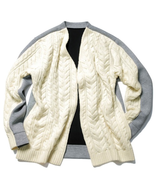 SOPHNET.(ソフネット)の「FABRIC MIX CARDIGAN(カーディガン/ボレロ・メンズ・ブラック/オフホワイト・SMALL/MEDIUM/LARGE/X-LARGE)」の20枚目の写真