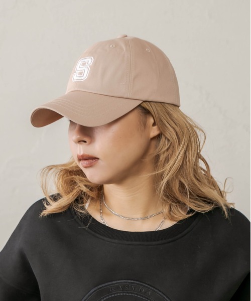RASVOA(ラスボア)の「Sロゴベースボールキャップ(キャップ・レディース・ブラック/ベージュ/グリーン・FREE)」の16枚目の写真